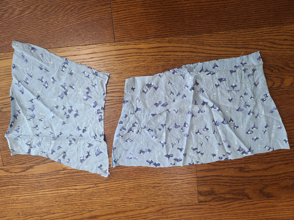 Light Blue Abstract Print Dress <br> (B-47" W-40" H-45")