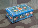 German Blue Printed Cookie Tin