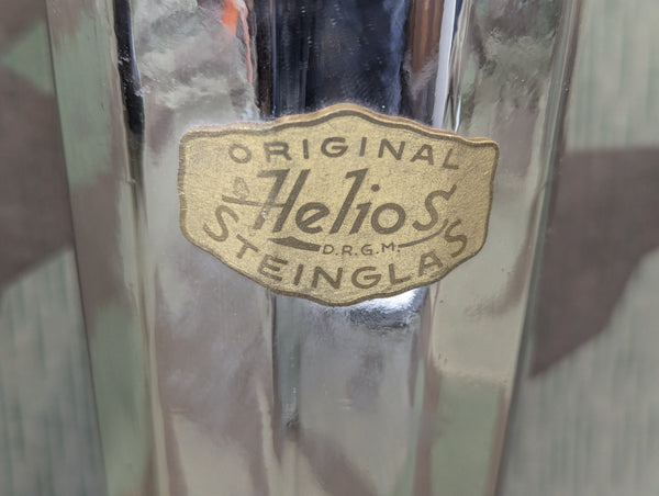 Original Helios D.R.G.M. Steinglas Thermos