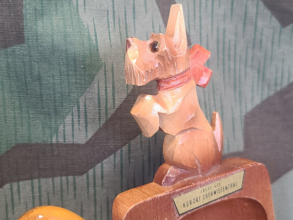 Wooden Scottie Dog Tabletop Brush & Dustpan