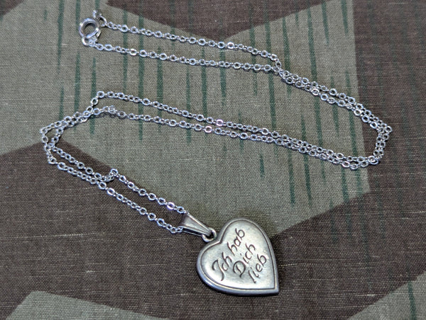 "Ich Hab Dich Lieb" Heart Necklace 835