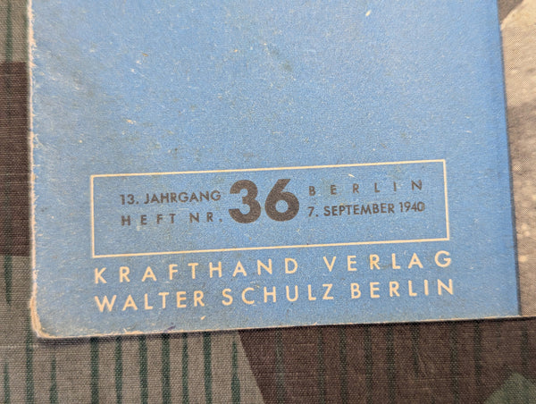 Kraftfahrzeug Handwerk Heft 36 - 7. September 1940 Krafthand