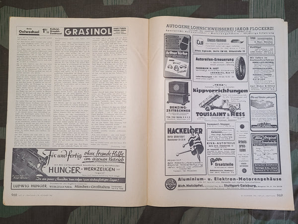 Kraftfahrzeug Handwerk Heft 47 - 23. November 1940 Krafthand