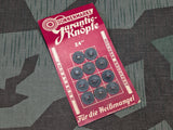 11 Paper Buttons on Card