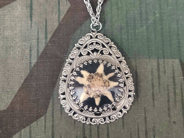 Edelweiss Pressed Flower Necklace