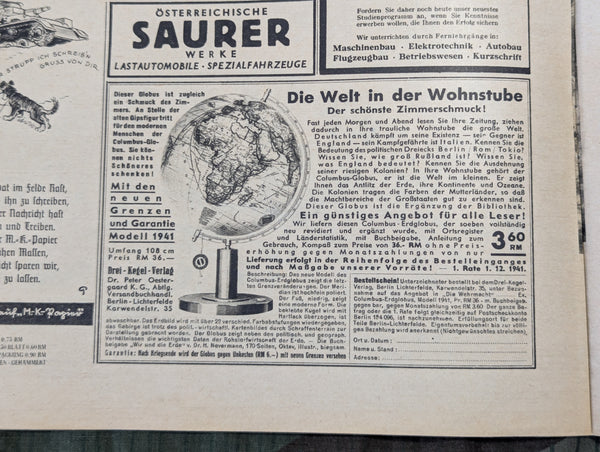 Die Wehrmacht 3 December 1941 Nr.25