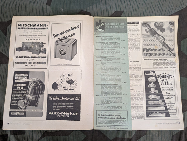 Kraftfahrzeug Handwerk Heft 36 - 7. September 1940 Krafthand