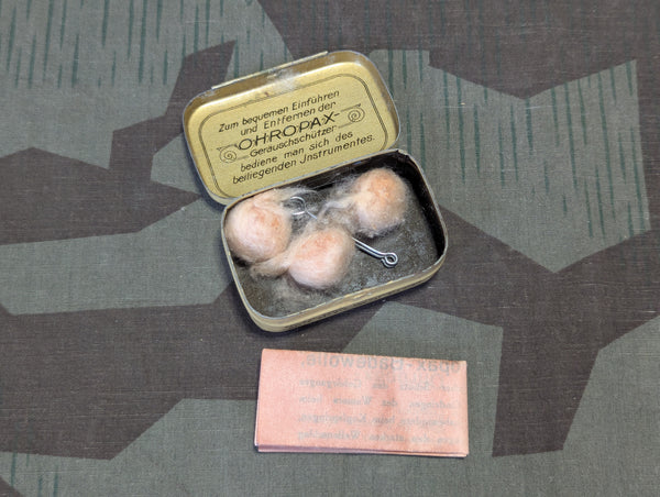 Original Ohropax Earplugs Tin With Some Contents