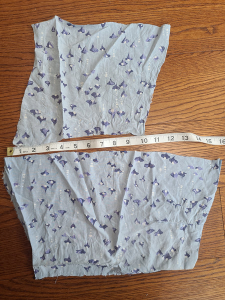 Light Blue Abstract Print Dress <br> (B-47" W-40" H-45")