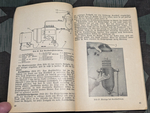 Wehrmacht Driving School Book Kraftfahrschulbuch