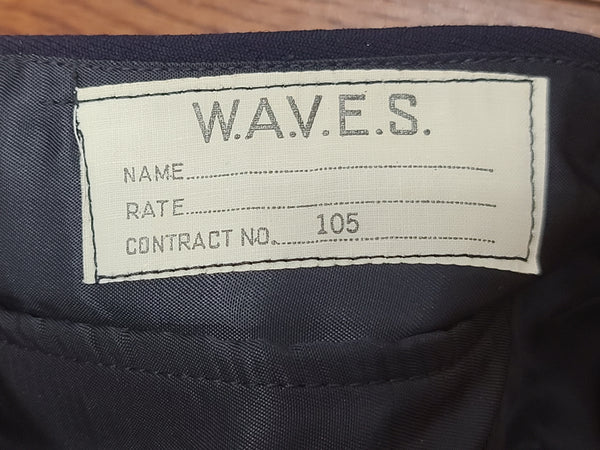 US Navy WAVES Blue Garrison Cap (Size 21 1/2)