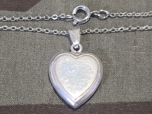 "Hab Mich Gern" Heart Necklace 835 Silver