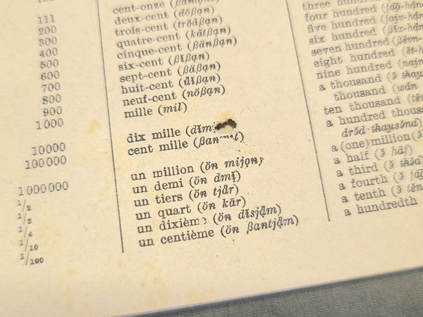 Picture Dictionary for Soldiers (German, French, English) 1941