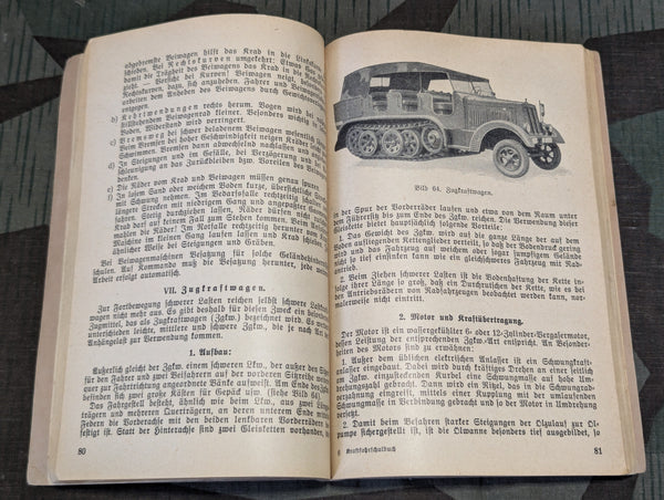 Wehrmacht Driving School Book Kraftfahrschulbuch
