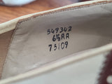 Brown and White Spectator Peep Toe Pumps 6 1/2 AA