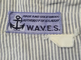 US Navy WAVES Seersucker Work Uniform Dress <br> (B-36" W-24.5" H-34")