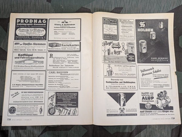 Kraftfahrzeug Handwerk Heft 36 - 7. September 1940 Krafthand