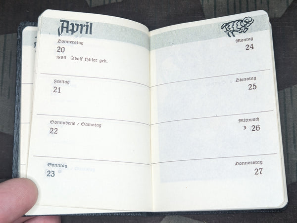 1939 Pocket Calendar Book