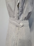 US Navy WAVES Seersucker Work Uniform Dress <br> (B-36" W-24.5" H-34")