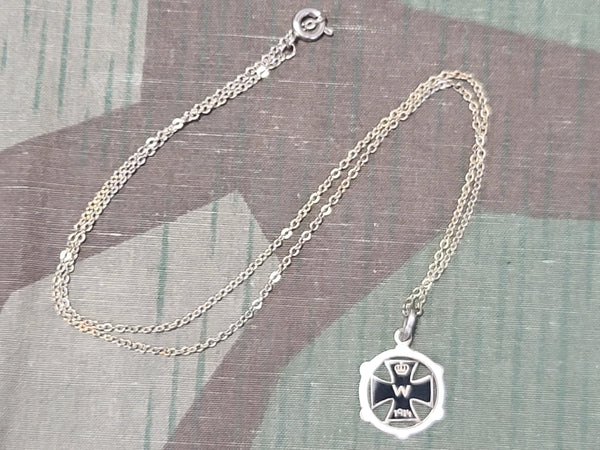 WWI 1914 Iron Cross Sweetheart Necklace