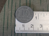 WWI Dated 10 Pfennig Coins (Lot of 9)