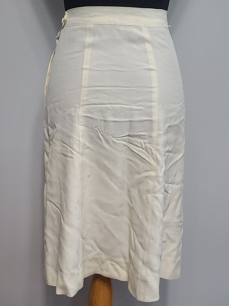 Navy WAVES White Officer Uniform Jacket & Skirt <br> (B-35" W-26" H-34")