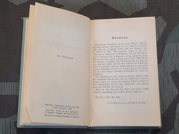1938 Neues Testament New Testament Bible Catholic Rösch