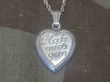 "Hab Mich Gern" Heart Necklace 835 Silver