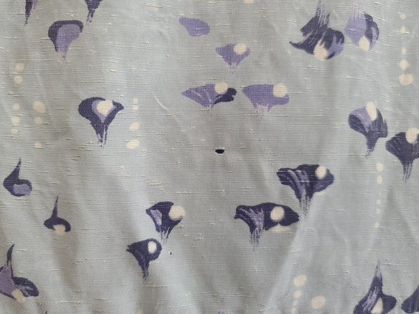 Light Blue Abstract Print Dress <br> (B-47" W-40" H-45")