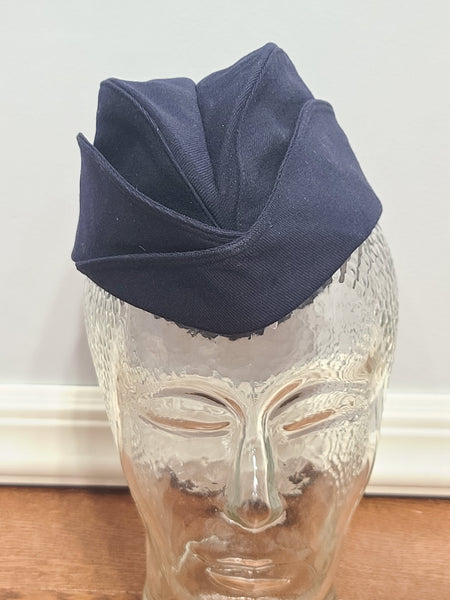 US Navy WAVES Blue Garrison Cap (Size 21 1/2)