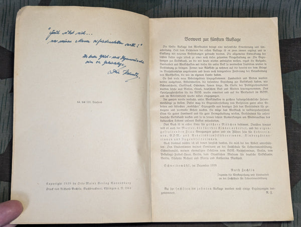 1944 Werkbuch Für Mädchen