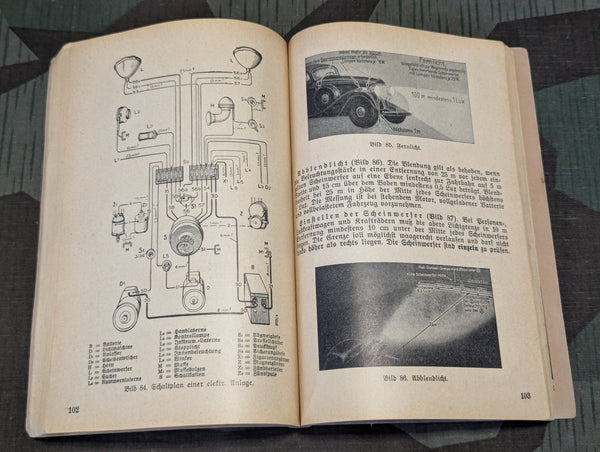 Wehrmacht Driving School Book Kraftfahrschulbuch