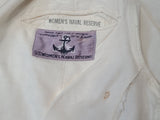 Navy WAVES White Officer Uniform Jacket & Skirt <br> (B-35" W-26" H-34")