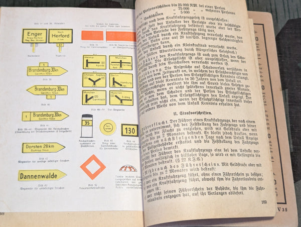 Wehrmacht Driving School Book Kraftfahrschulbuch