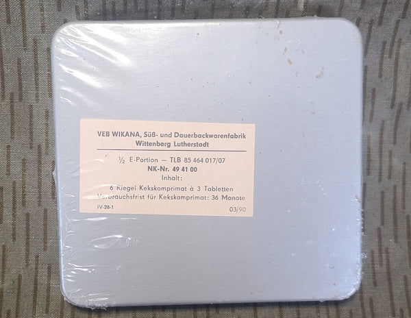 East German Rations Kekskomprimat Tin Unopened