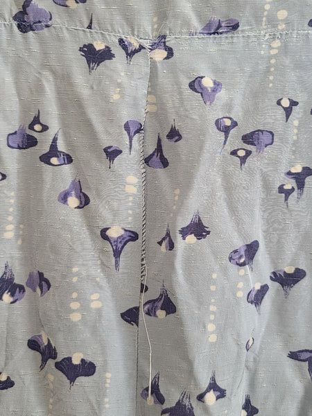 Light Blue Abstract Print Dress <br> (B-47" W-40" H-45")