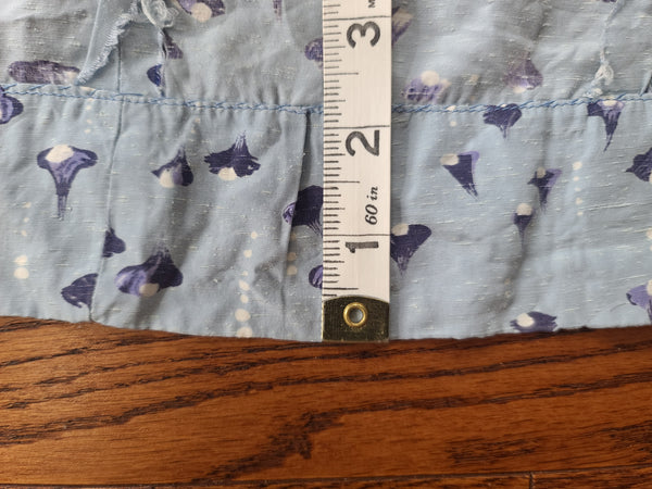 Light Blue Abstract Print Dress <br> (B-47" W-40" H-45")