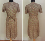 German Green/Brown Dress - Buttons in the Back <br> (B-39" W-32" H-38")