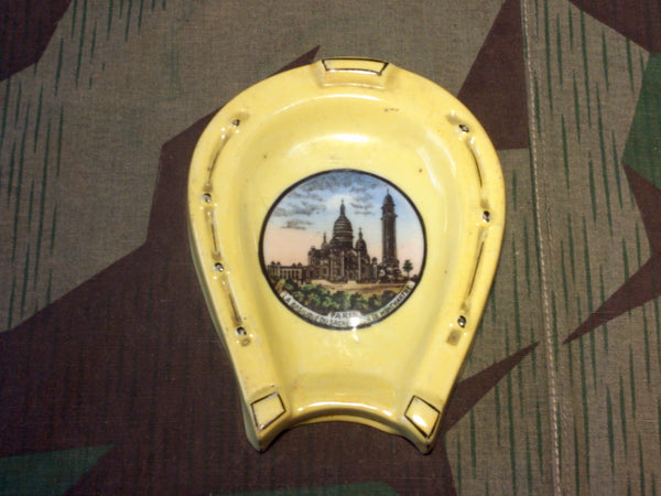 1930s Lucky Horse Shoe French Paris Souvenir Ashtray
