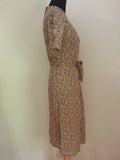 German Green/Brown Dress - Buttons in the Back <br> (B-39" W-32" H-38")