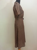 German Artificial Silk Button-Down Dress (Same Material as Parachutes) <br> (B-39" W-33 1/2" H-40")