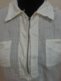 White Linen Shirt <br> (B-40" W-39 1/2")