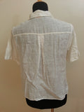 White Linen Shirt <br> (B-40" W-39 1/2")