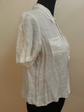 White Linen Shirt <br> (B-40" W-39 1/2")