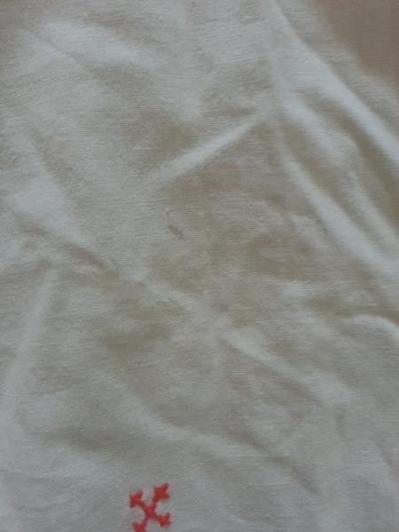 German White Flower Needlework Dress <br> (B-35" W-32" H-44")