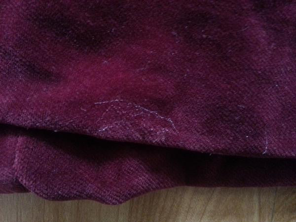 German Red Velvet Peplum Dress <br> (B-36" W-26"-28" H- 34 1/2")