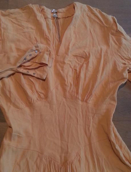 1945 DuBarry Evening Gown <br>(B-35" W-25" H-35")