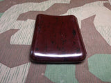 Curved Bakelite 5 Cigar Case w/ Bird