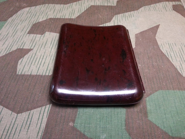 Curved Bakelite 5 Cigar Case w/ Bird