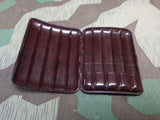Curved Bakelite 5 Cigar Case w/ Bird